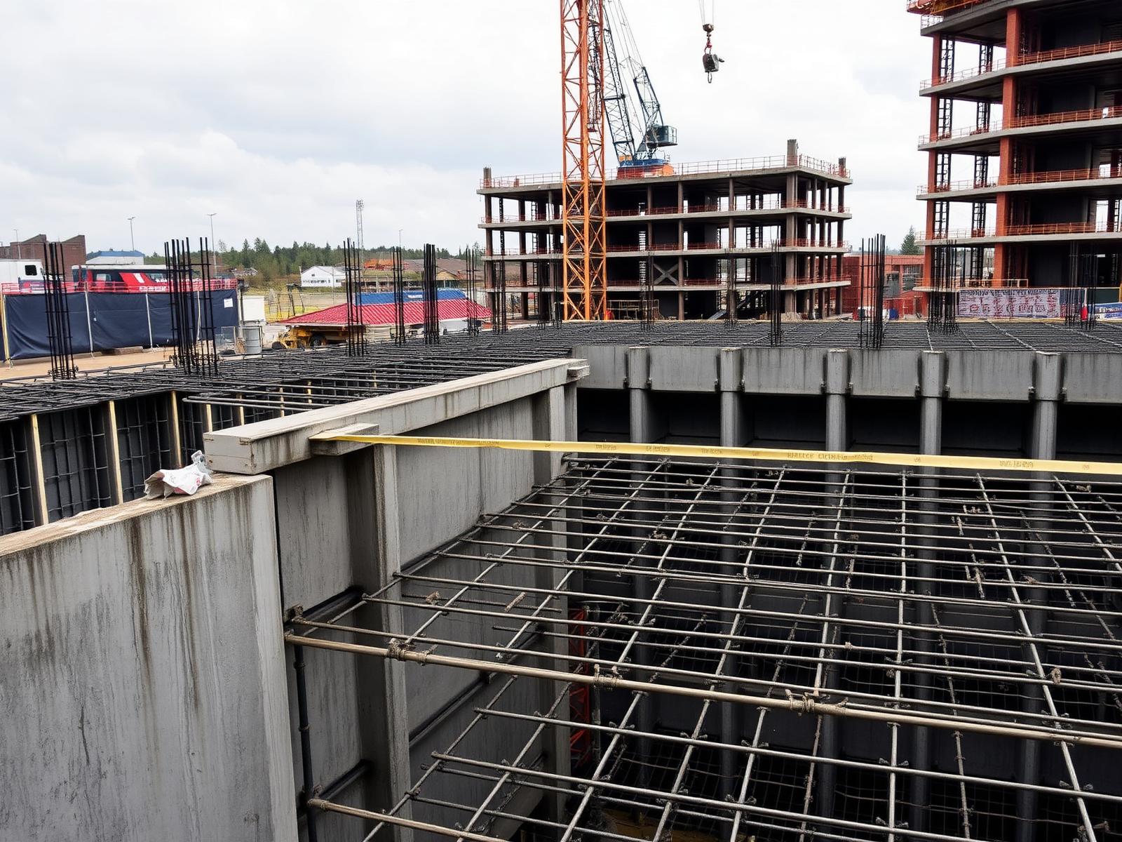 Midpoint Retail Park — Bulk earthworks, RC pad foundations and external works package for a six-unit retail terrace anchored by a national grocer.